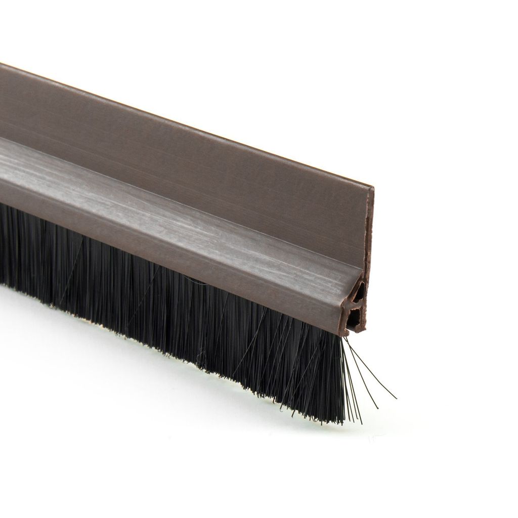 Türbodendichtung Türdichtung Antistaub Bürstendichtung Dichtungbürste PVC 98cm BRAUN 5 Stk.