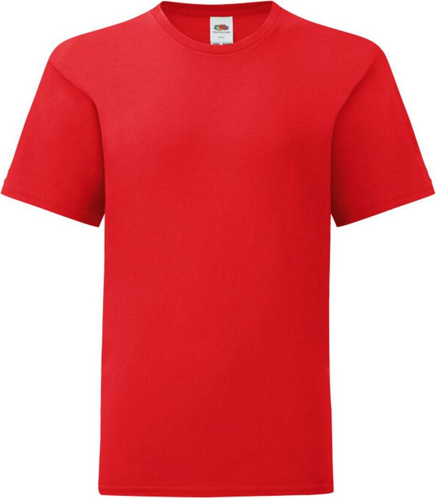 Fruit of the Loom - "Iconic 150" T-Shirt für Kinder BC4731 (104) (Rot)