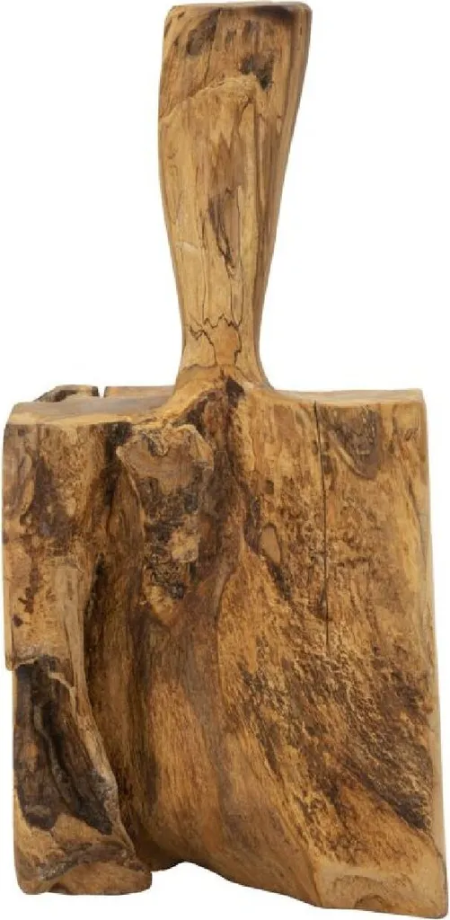 Mauel Ferretti Porte-Serrures en Bois de Teck Recyclé Marron 17x13x37cm