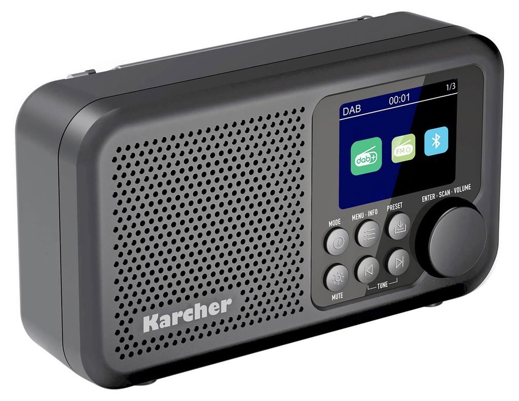 Karcher DAB 2415 DAB+ Radio tragbar mit Akku, Digitalradio Produktbild 