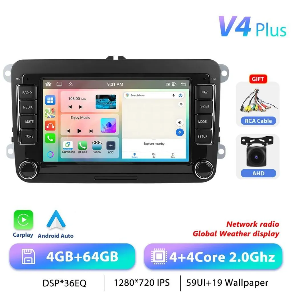 Remplacez votre Autoradio Volkswagen par ce Modèle Android 13 Rapide