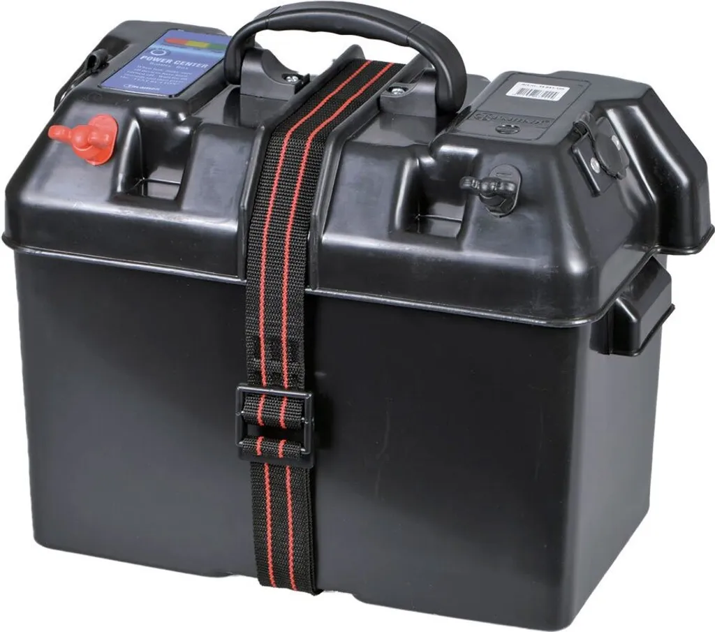 Boîtier de batterie Talamex Quickfit 10A Noir One Size avec Testeur intégré