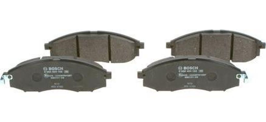 BOSCH 0 986 494 152 Bremsbelagsatz, Scheibenbremse OE D1060VK100 kompatibel mit Navara, NP300, Pick-up