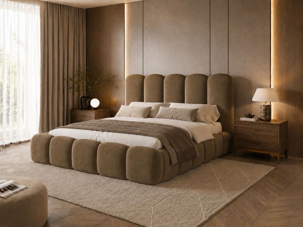 Emlar Polsterbett Teddy 180x200 cm - Designerbett mit Produktbild 