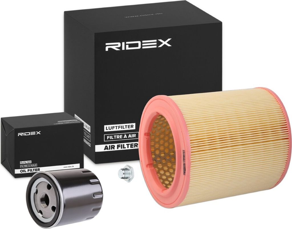 RIDEX Filterset Inspektionspaket Filtersatz passend für PEUGEOT 106 II Schrägheck (1A, 1C) 205 II (20A/C) 306 Schrägheck (7A, 7C, N3, N5) 106 I