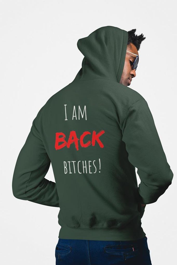 D&B Uni Hoodie ZIPEB00026 Back Waldgrün-Größe L