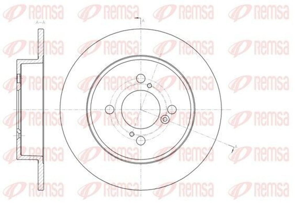 2x REMSA Bremsscheibe 61483.00 hinten für SUZUKI SWIFT IV (FZ NZ) 259 2mm 259mm