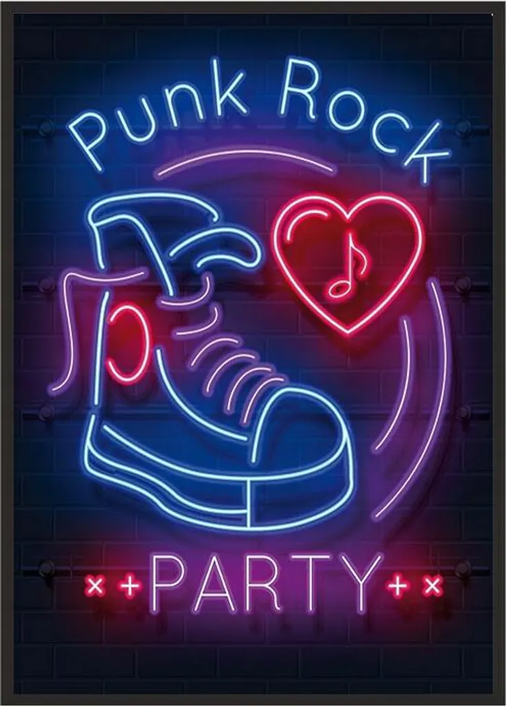 Poster Punk Cadre 53x73 cm P1030 - Idée Déco Murale Salon et Chambre Adulte