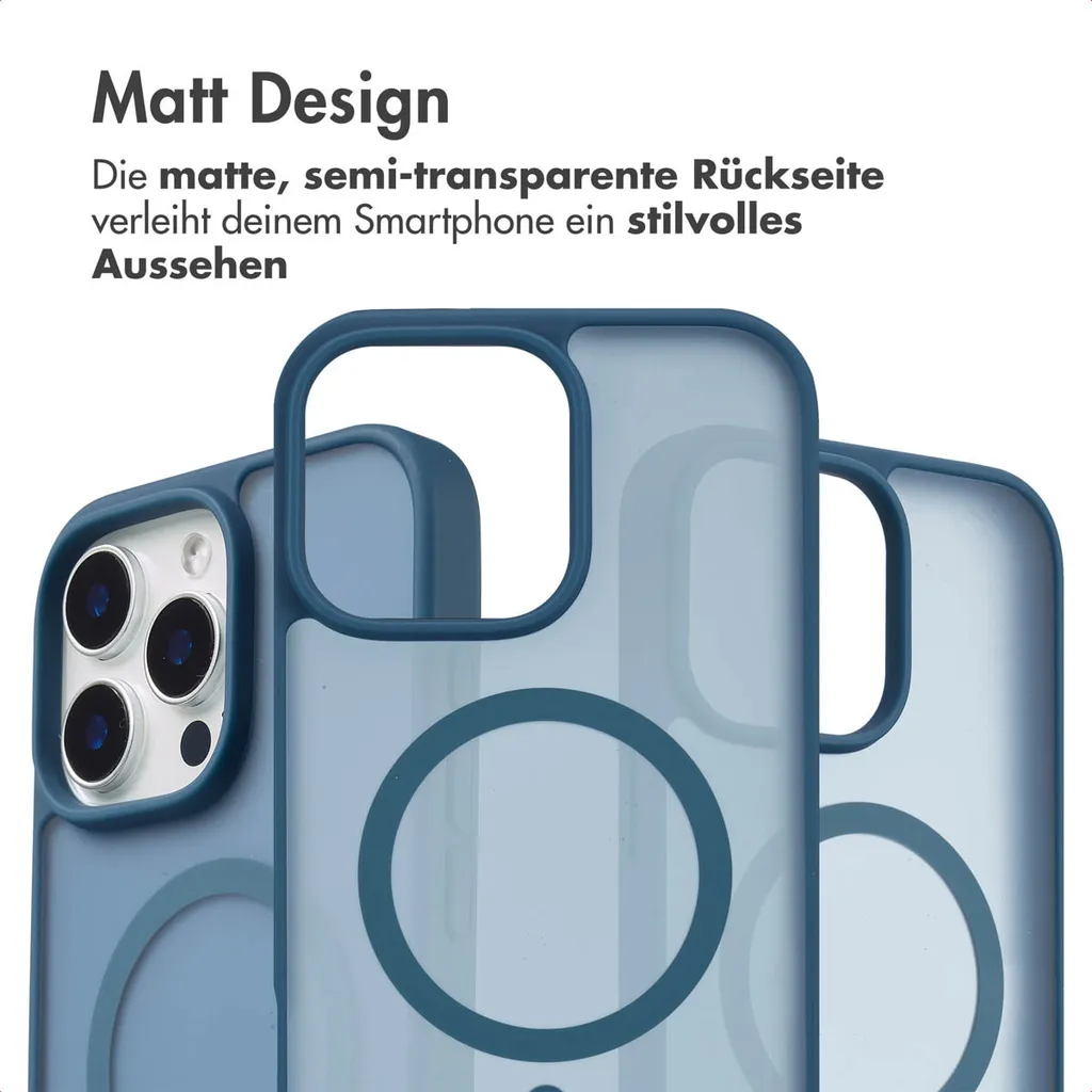 imoshion Color Guard Back Cover con MagSafe iPhone 16 Pro - Blu scuro - 3