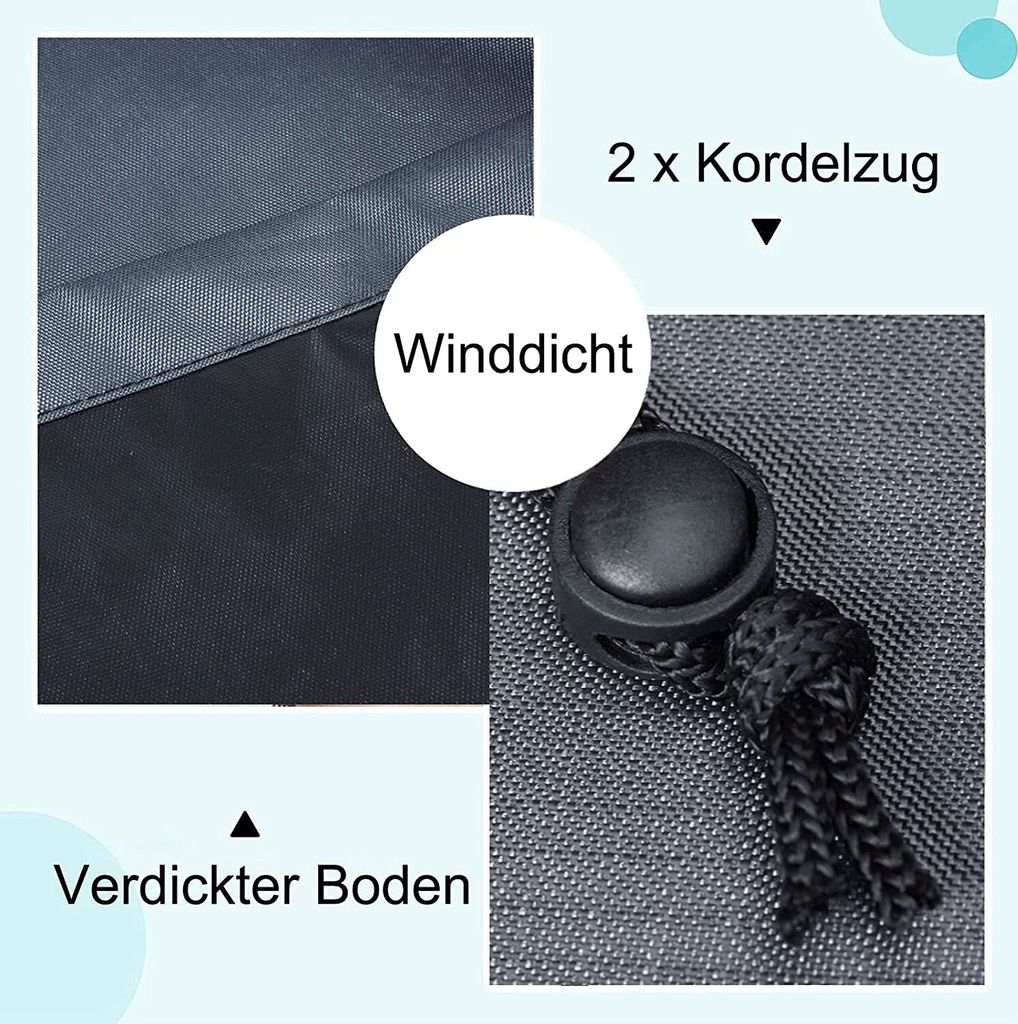 Climecare Abdeckung Whirlpools, Quadrat Allwetter Garten Produktbild 4