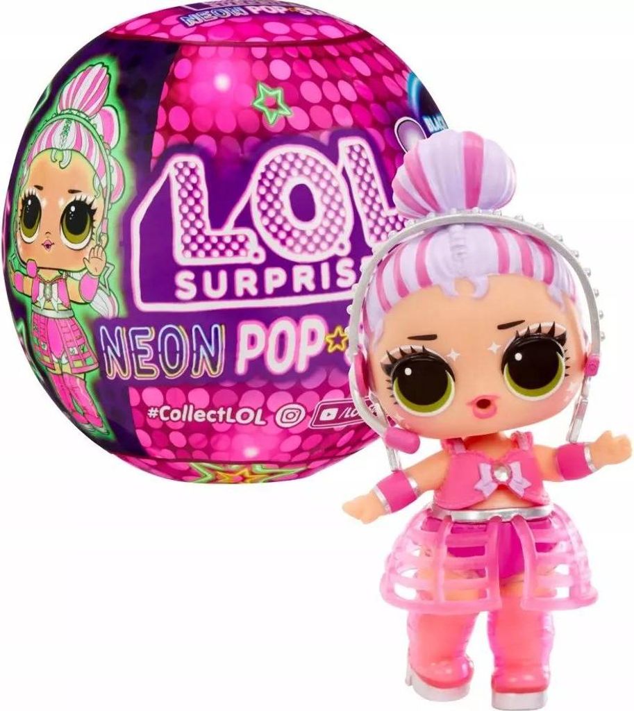 L.O.L. Surprise! Neon Pop Stars Tots, Mini lalka, Damski, 4 Zdjęcie produktu 