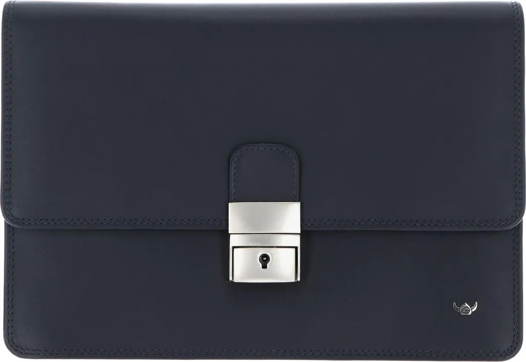 Golden Head Polo 8215 Sac à Poignet en Cuir de Vachette Marineblau