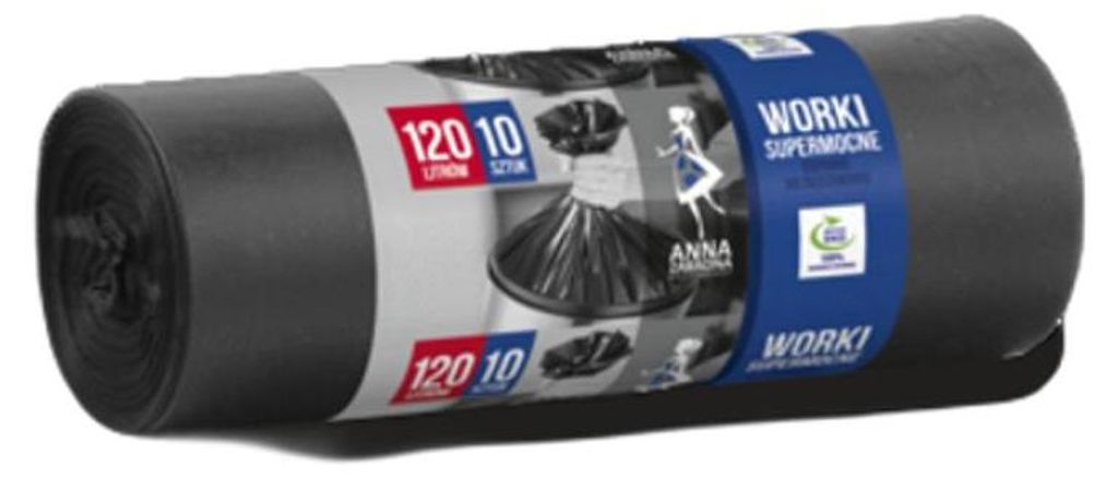 Sacchi per rifiuti Anna Zaradna super resistenti 120 L 10 Immagine del prodotto 