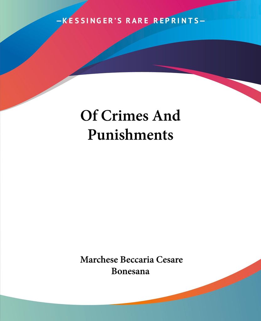 Of Crimes And Punishments