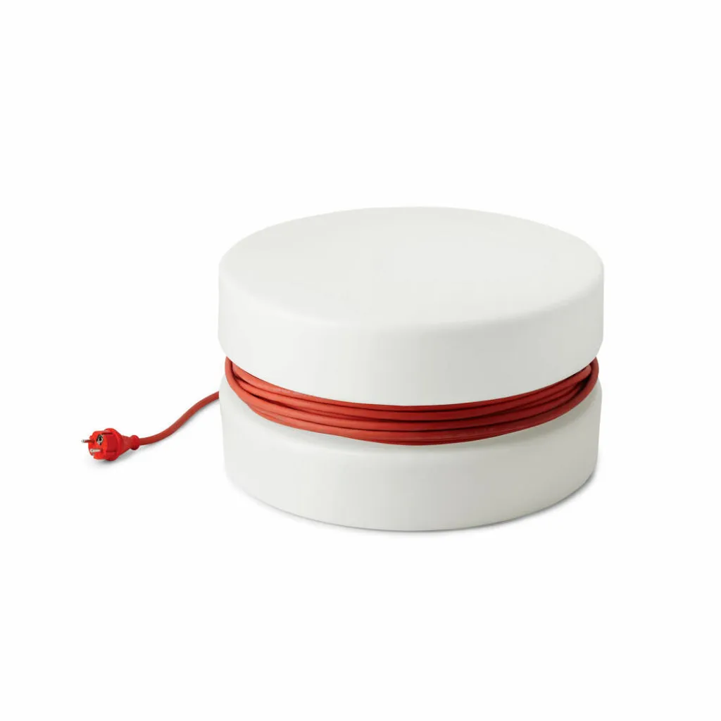 Lampe de Table Lumineuse Blanche Authentics Yoyo en Polyéthylène Mat