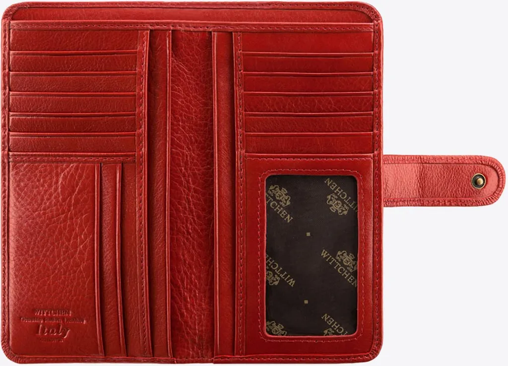 Portafoglio Donna Wittchen Rosso in Vera Pelle Naturale | Qualità Luxury - 1