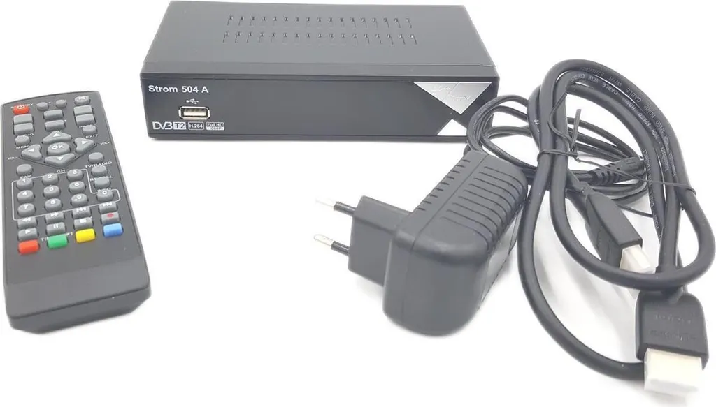 Décodeur TNT HD HEVC H.264 Ström avec Lecteur Multimédia USB Intégré