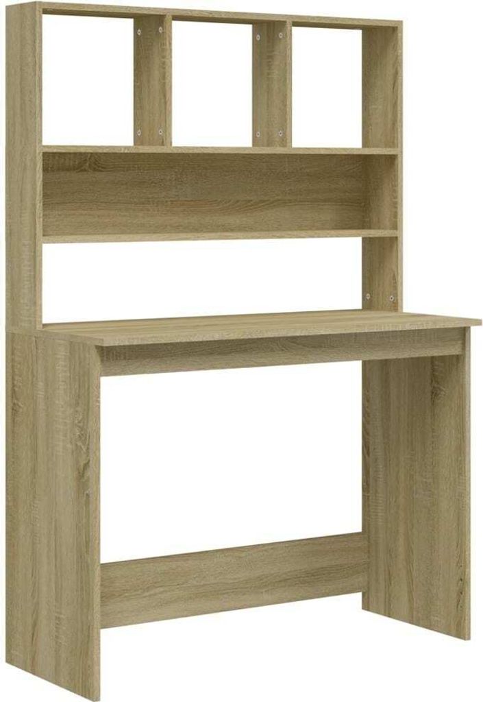 Scrivania con ripiano rovere Sonoma 102x45x148 cm materiale Immagine del prodotto 