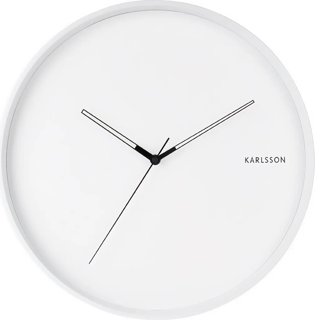 Grande pendule murale noire mat 40cm - Design minimaliste HUE