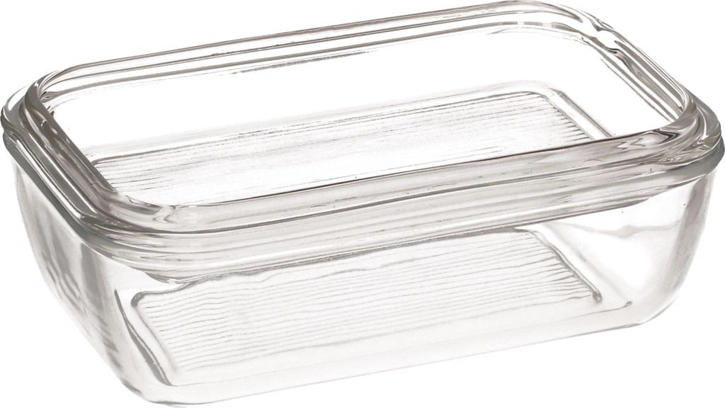 Copco Butterdose Mit Transparentem Deckel – 18,3 X 6,6 X 5,1 Cm, Mit Messanleitung, BPA-frei