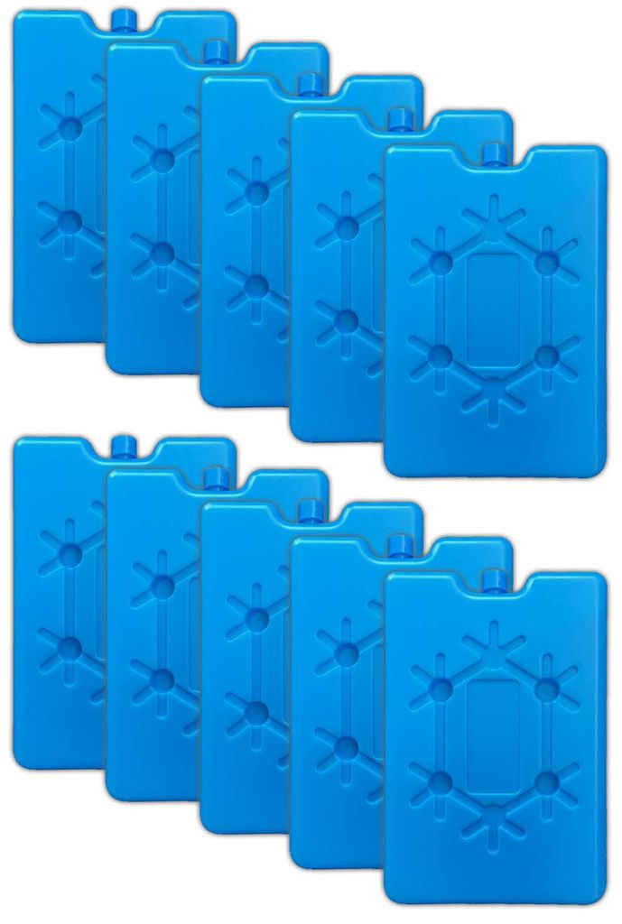 ToCi 4er Set Kühlakku mit je 400 ml, 4 Blaue Kühlelemente für die  Kühltasche oder Kühlbox