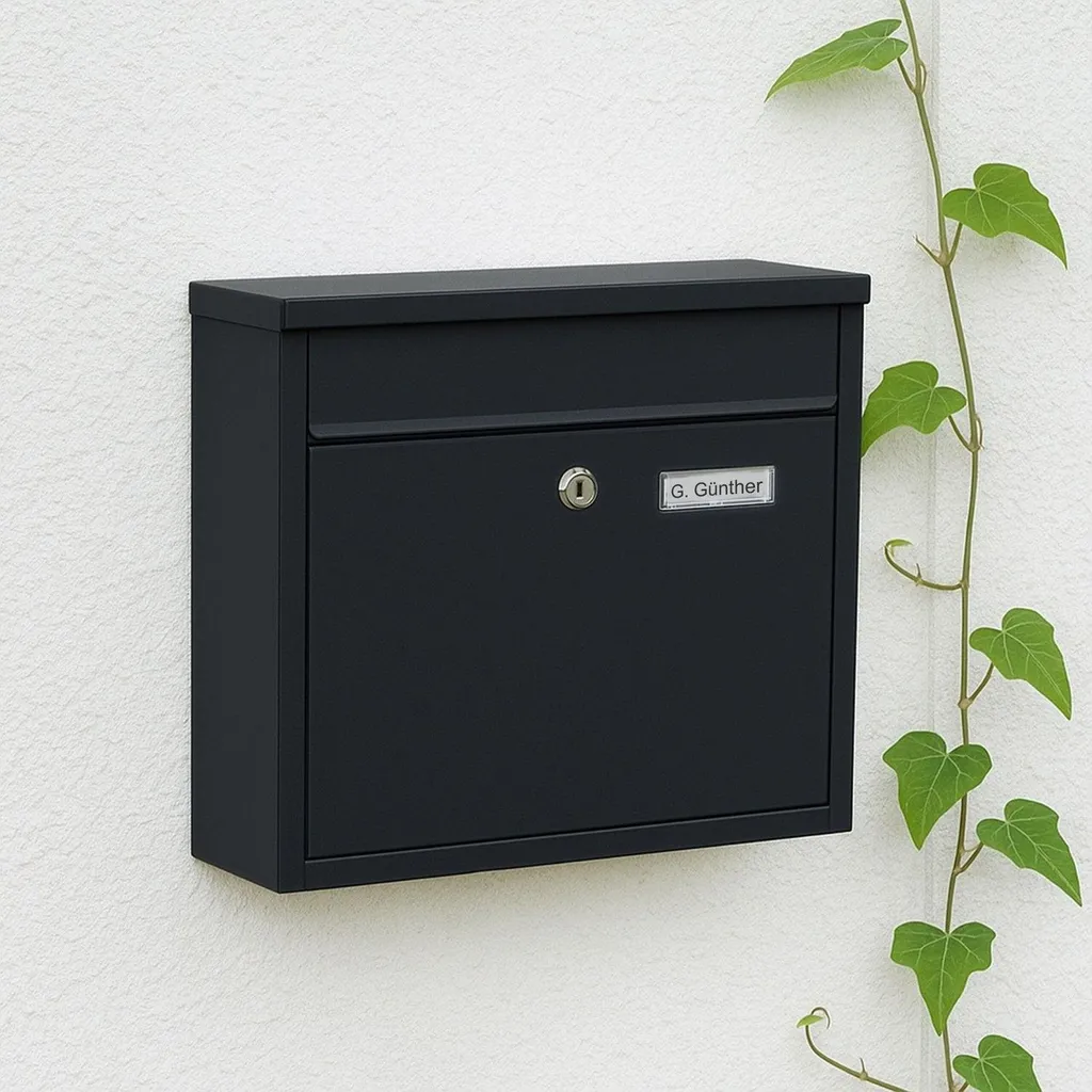 Boîte aux lettres anti-vandale en fer : grande capacité et 4 clés incluses