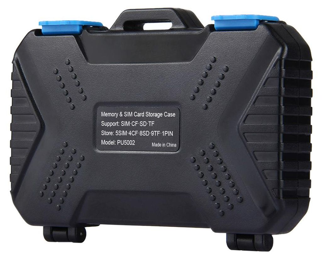 PULUZ Wasserdichte Speicherkartenleser-Aufbewahrungsbox für USB CF TF SIM-Karten Schutzhülle Halter Tablet Computer Notebook & Android Smartphone...