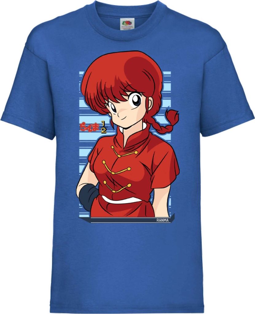 Kinder T-Shirt Ranma Saotome, 9-11 Jahr - 140 / Blau