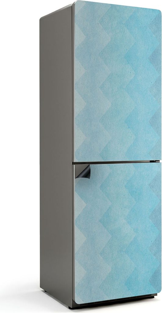 Vertikales Zickzackmuster – Magnetische Kühlschrank Abdeckung – Dekorfolie magnetisch Küche – Kühlschrank Magnet Deko – selbstklebende M...