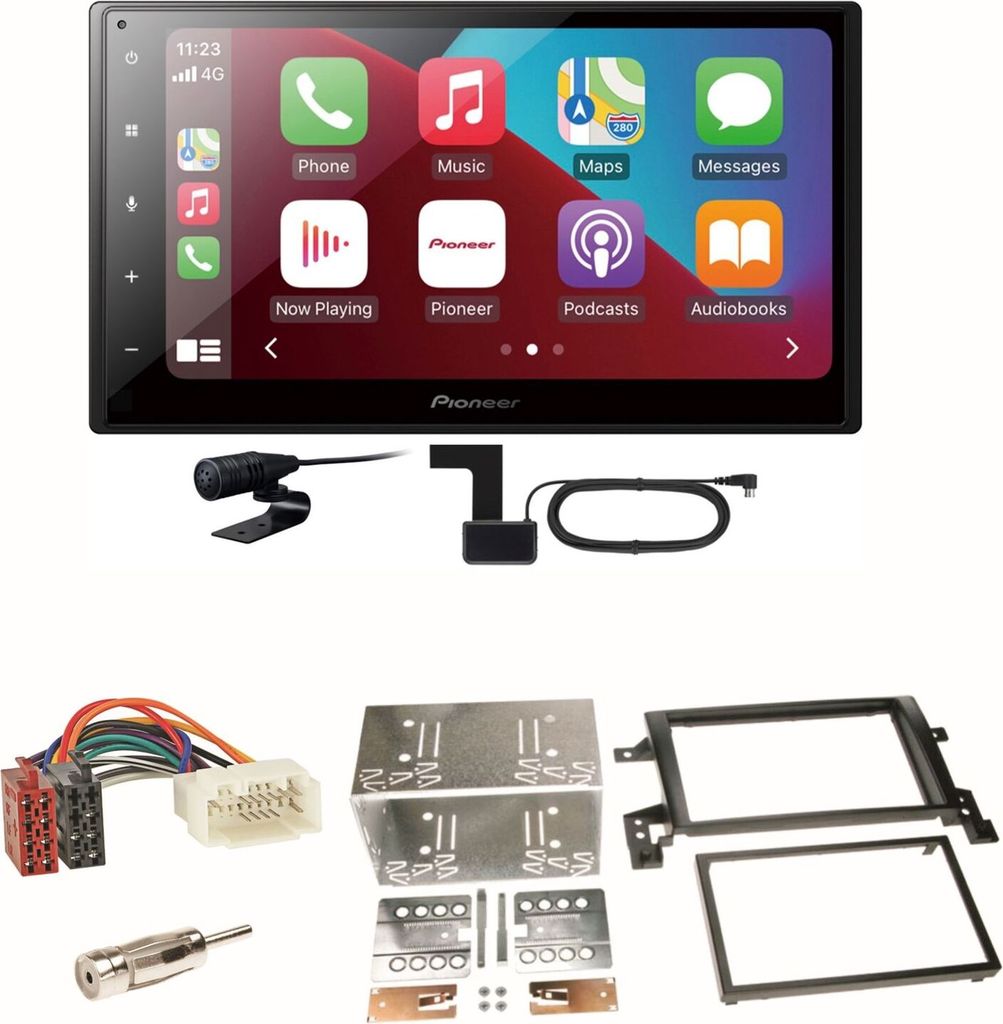 Pioneer SPH-DA160DAB Android Auto CarPlay Einbauset für Suzuki Grand Vitara JT