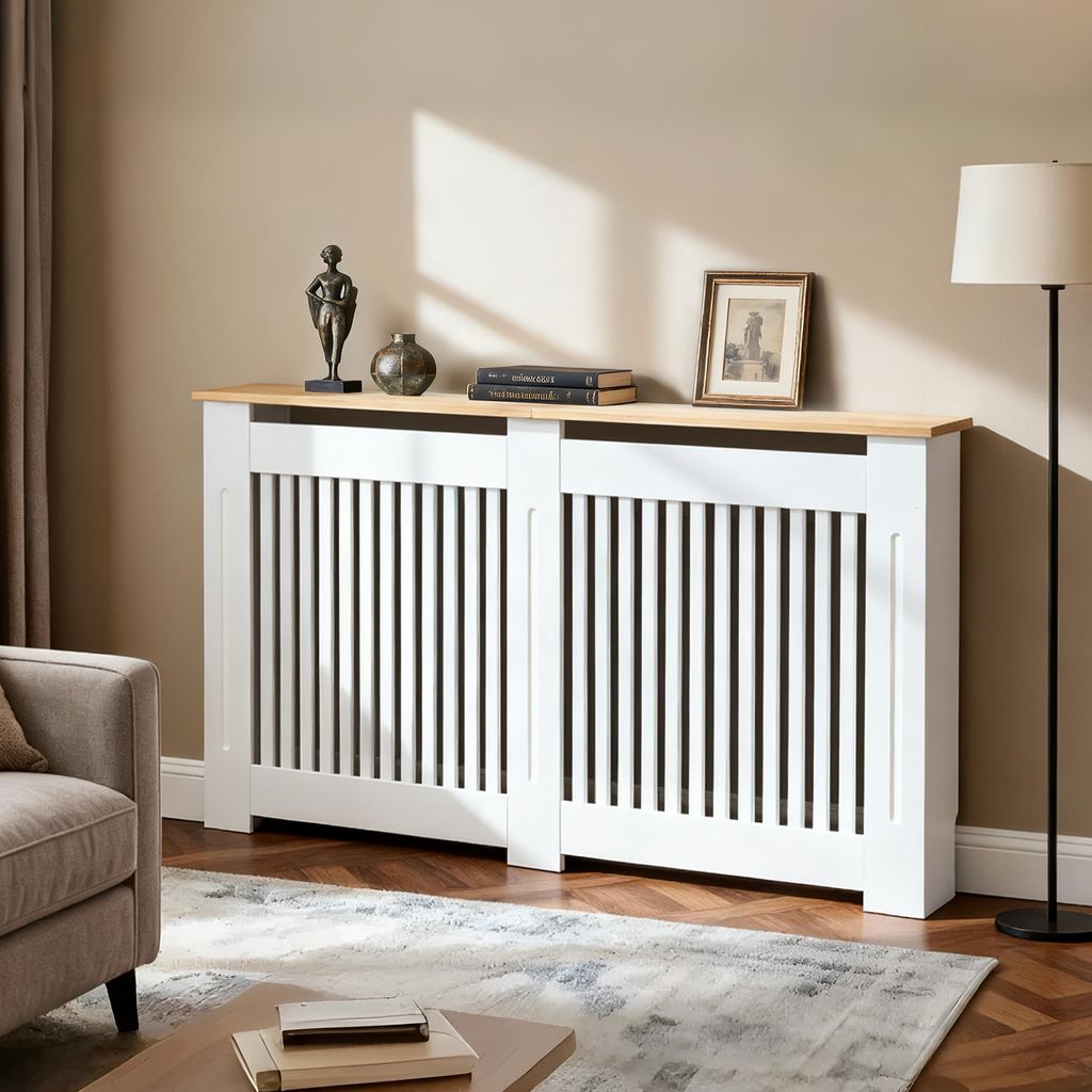 FATIVO Kryt topení 152×20×92,5 cm – Vysoký kryt topení v Obrázek produktu 