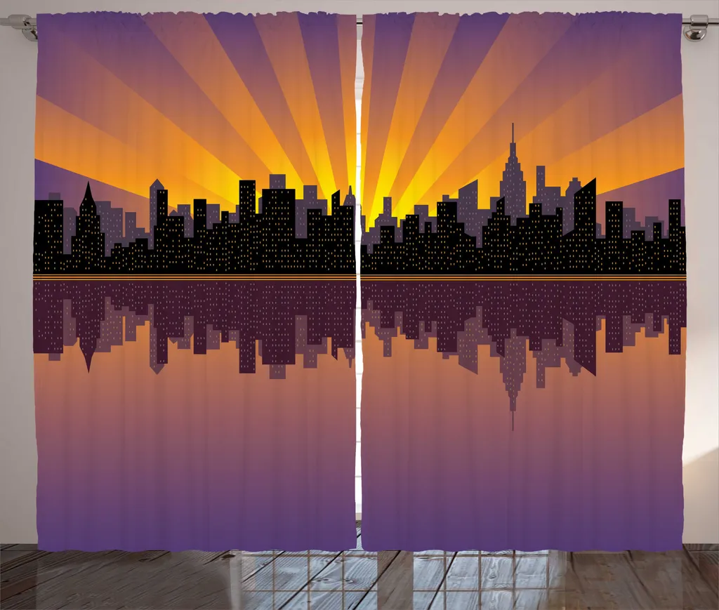 Rideau à fronces Manhattan ABAKUHAUS pour chambre, 280x225 cm aubergine
