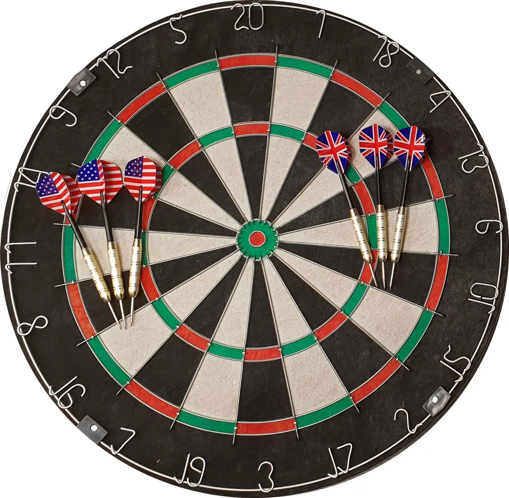 Jeu de fléchettes traditionnel Roleo avec accessoires pour loisirs maison