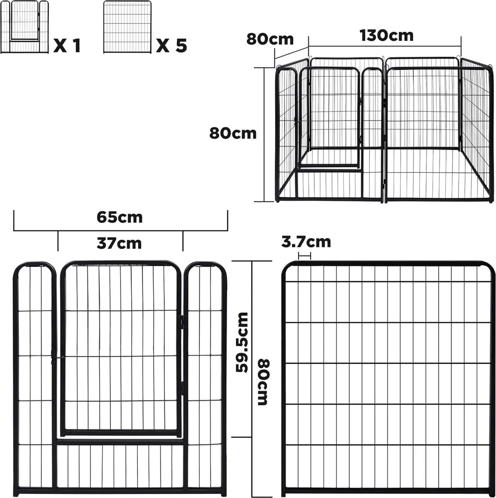 Analisi Tecnica Recinto YUENFONG 6 Pannelli 80cm | Playpen Metallo - 2