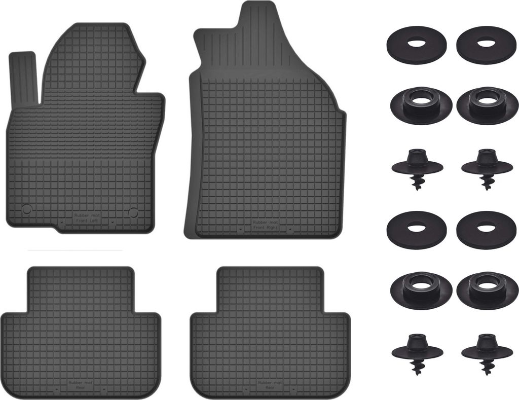 Gummimatten Mit Stoppern Für: Infiniti Qx70 (2008-2017) Schwarz Set