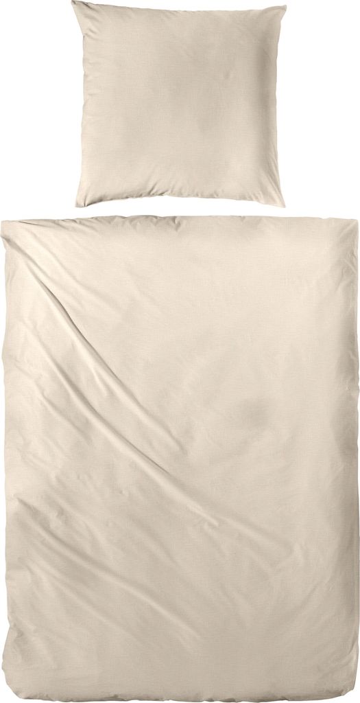 Primera Halbleinen Sommer Bettwäsche 135x200 beige leinen uni 183001-719