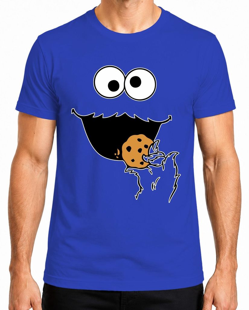 Camiseta para hombre, diseño "Keksmonster Keks Krümel", Imagen del producto 