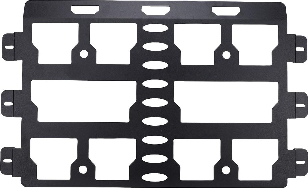 Montageplatte für Werkzeugkasten, passend für Packout-Werkzeugkasten, 25,94 x 14,06 x 0,6 Zoll, robuste Ausführung aus Kohlenstoffstahl, Wand- o...