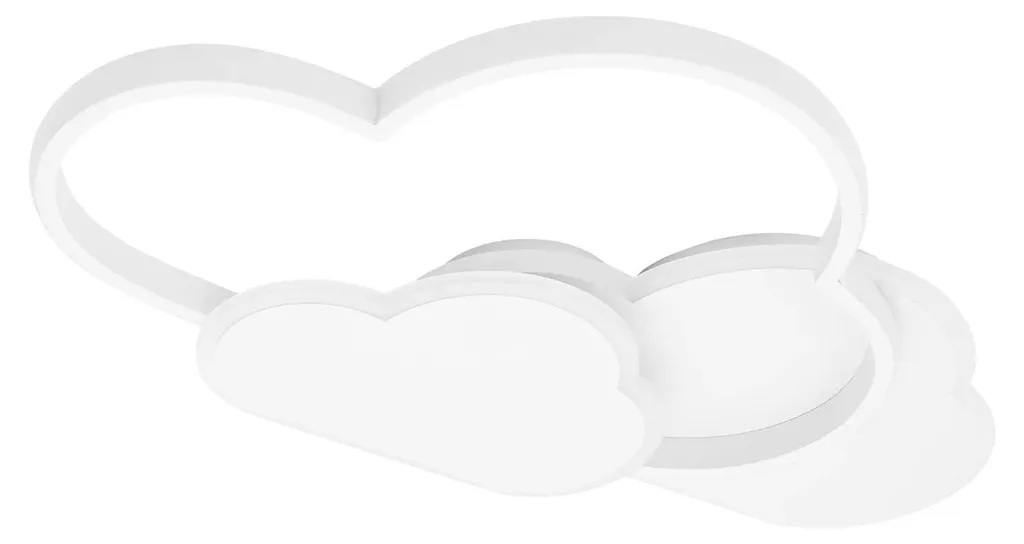 Plafonnier Nuage Blanc Tricolore LED avec Température de Couleur Variable