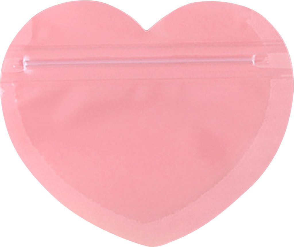 100 Stück Verpackungsbeutel, durchsichtige, herzförmige Schmuckbeutel, langlebige, versiegelte Mini-Tasche für schöne Geschenkproben