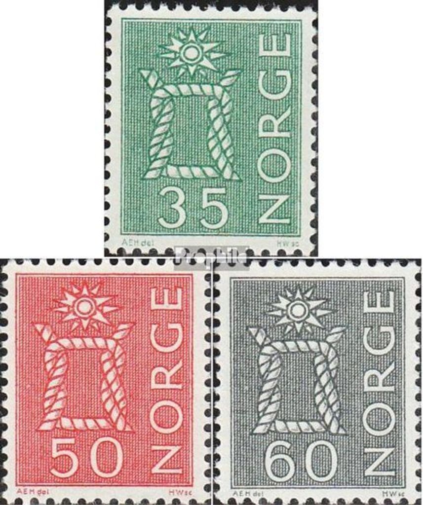 Briefmarken Norwegen 1962 Mi 482-484 (kompl.Ausg.) Produktbild 