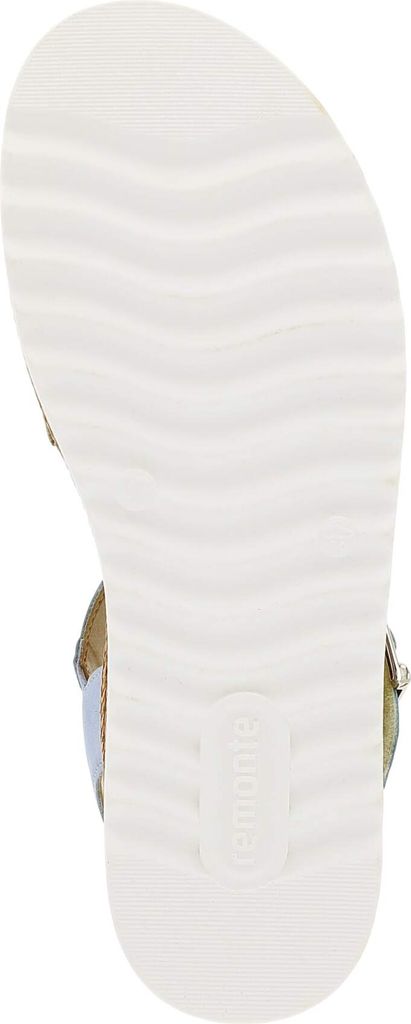 Remonte Damen Sandale aus Kunstleder und Textil mit Komfort und Stil D0Q55, Größe:39 EU, Farbe:Blau