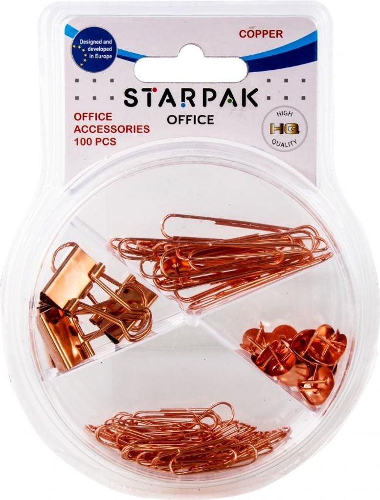 STARPAK Bürozubehör 100 Elements Kupfer Starpak