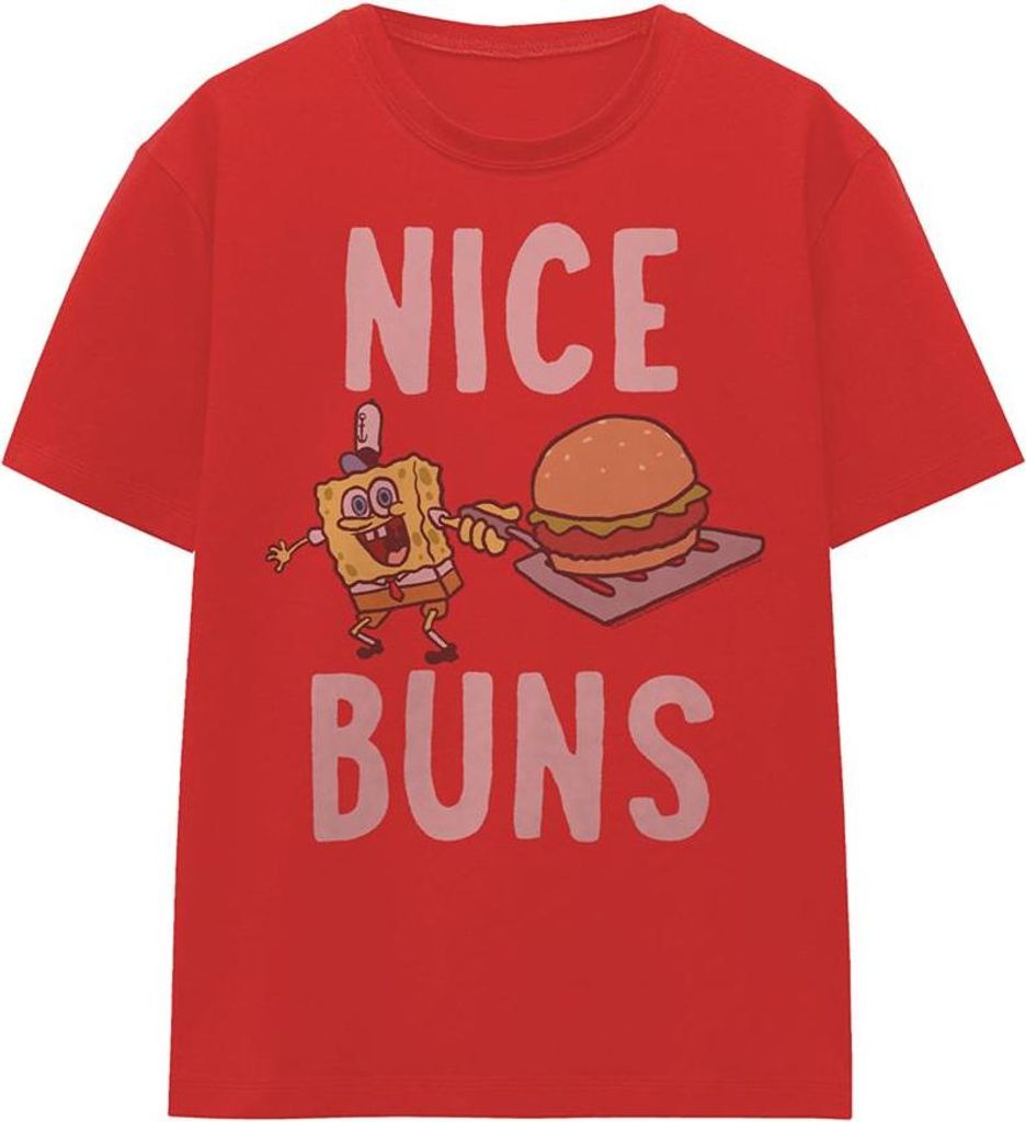 SpongeBob SquarePants - "Nice Buns" T-Shirt für Damen TV26985 (XL) (Rot)
