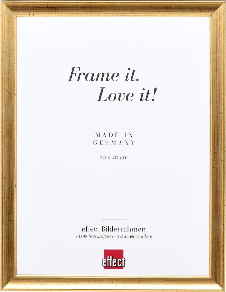 Cornice Barocca 25x60 cm Legno Dorato Profilo 41 - Arredo di Lusso