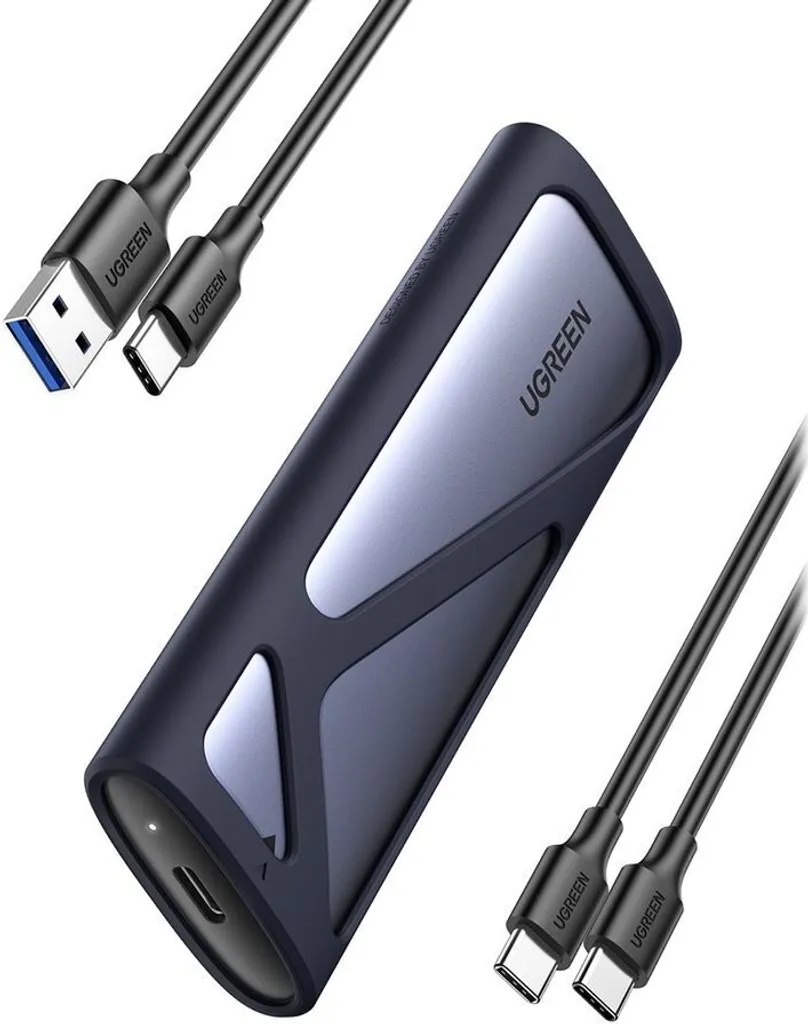 Boîtier M.2 NVMe pour Transfert de Données Rapide - UGREEN USB-C Gris