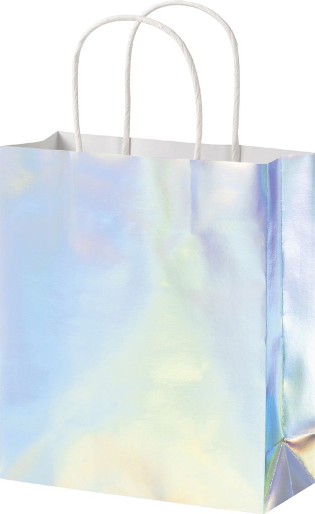 folia Papier-Tragetaschen IRISIEREND GLÄNZEND Größe: S 10 Stück