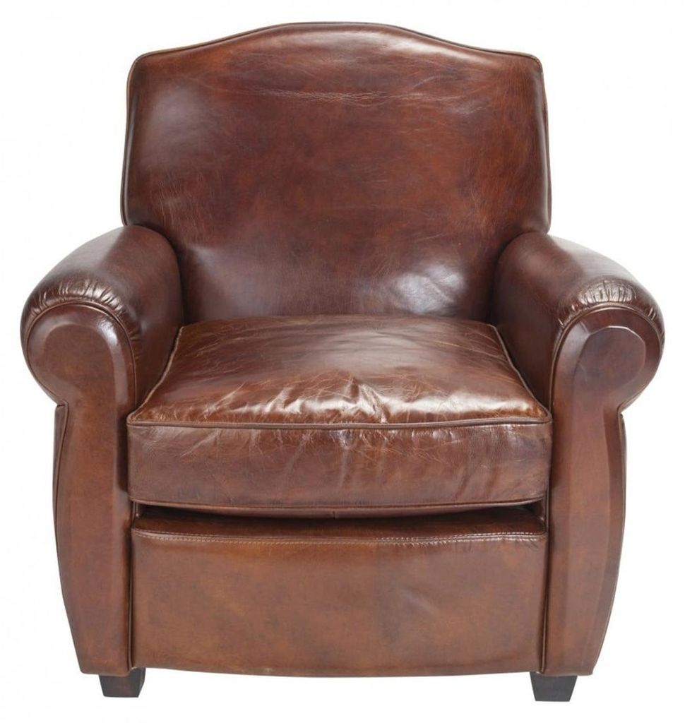 SIGNATURE - Fauteuil style Chesterfield en cuir pleine Image du produit 