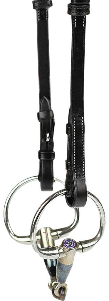 PS of Sweden Backenstücke French Hook mit Cradles Weiße Kontrastnähte Schwarz Full