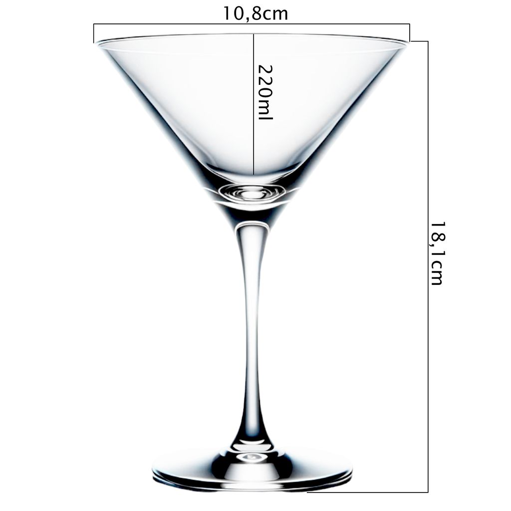 Martini Gläser Martinigläser Martinischale Cocktailglas Produktbild 3